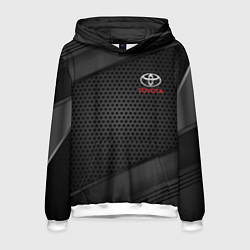 Толстовка-худи мужская TOYOTA, цвет: 3D-белый