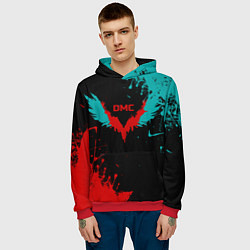 Толстовка-худи мужская DMC, цвет: 3D-красный — фото 2