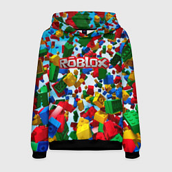 Толстовка-худи мужская Roblox Cubes, цвет: 3D-черный