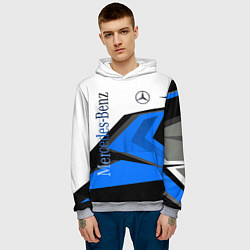 Толстовка-худи мужская Mercedes-Benz, цвет: 3D-меланж — фото 2