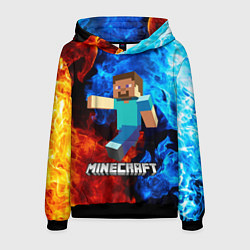 Толстовка-худи мужская MINECRAFT, цвет: 3D-черный