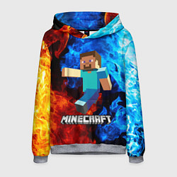 Толстовка-худи мужская MINECRAFT, цвет: 3D-меланж