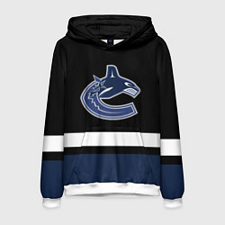 Толстовка-худи мужская Vancouver Canucks, цвет: 3D-белый