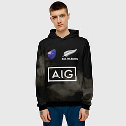 Толстовка-худи мужская ALL BLACKS, цвет: 3D-черный — фото 2