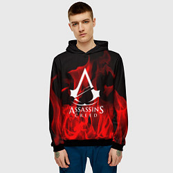 Толстовка-худи мужская ASSASSINS CREED, цвет: 3D-черный — фото 2
