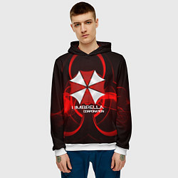 Толстовка-худи мужская Umbrella Corp, цвет: 3D-белый — фото 2