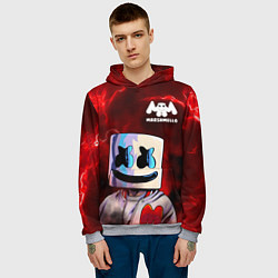 Толстовка-худи мужская MARSHMELLO, цвет: 3D-меланж — фото 2