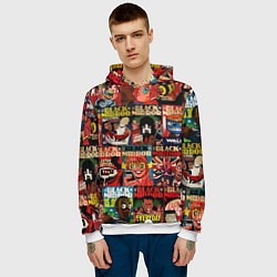 Толстовка-худи мужская ЧЕРНОЕ ЗЕРКАЛО, цвет: 3D-белый — фото 2