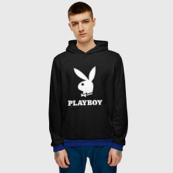 Толстовка-худи мужская PLAYBOY, цвет: 3D-синий — фото 2