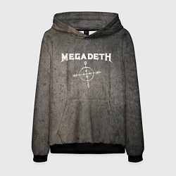 Толстовка-худи мужская Megadeth, цвет: 3D-черный