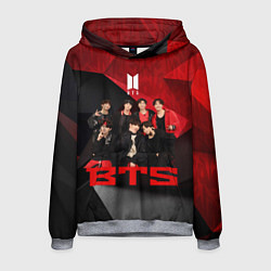 Толстовка-худи мужская BTS, цвет: 3D-меланж