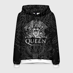 Толстовка-худи мужская QUEEN, цвет: 3D-белый