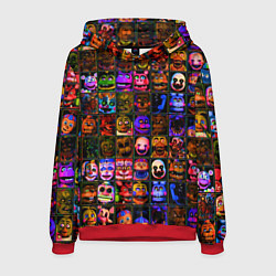 Толстовка-худи мужская Five Nights At Freddy's, цвет: 3D-красный