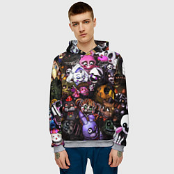 Толстовка-худи мужская Five Nights At Freddy's, цвет: 3D-меланж — фото 2