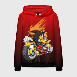 Толстовка-худи мужская Ёж Шедоу, цвет: 3D-черный