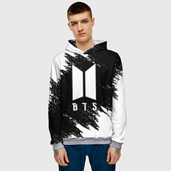 Толстовка-худи мужская BTS, цвет: 3D-меланж — фото 2
