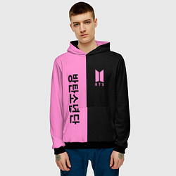 Толстовка-худи мужская BTS, цвет: 3D-черный — фото 2