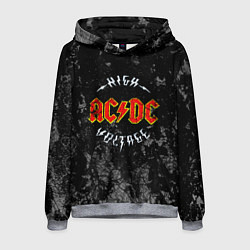 Толстовка-худи мужская ACDC, цвет: 3D-меланж