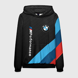 Толстовка-худи мужская BMW M PERFORMANCE, цвет: 3D-черный