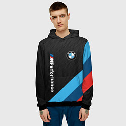 Толстовка-худи мужская BMW M PERFORMANCE, цвет: 3D-черный — фото 2