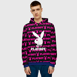 Толстовка-худи мужская PLAYBOY, цвет: 3D-синий — фото 2