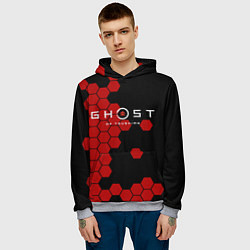 Толстовка-худи мужская Ghost, цвет: 3D-меланж — фото 2
