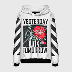 Толстовка-худи мужская Off-White: Yesterday, цвет: 3D-черный