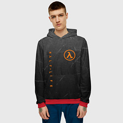 Толстовка-худи мужская HALF-LIFE, цвет: 3D-красный — фото 2