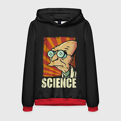 Толстовка-худи мужская Futurama Science, цвет: 3D-красный