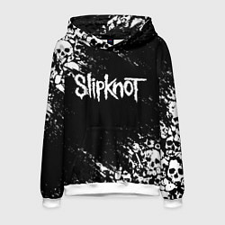 Толстовка-худи мужская SLIPKNOT, цвет: 3D-белый