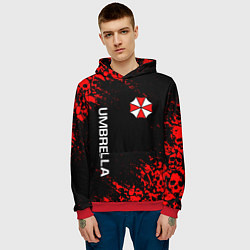 Толстовка-худи мужская UMBRELLA CORP, цвет: 3D-красный — фото 2