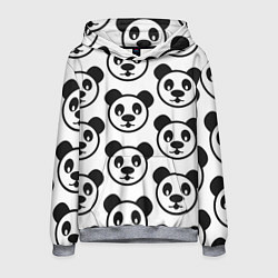 Толстовка-худи мужская Panda, цвет: 3D-меланж