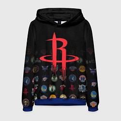 Толстовка-худи мужская Houston Rockets 2, цвет: 3D-синий