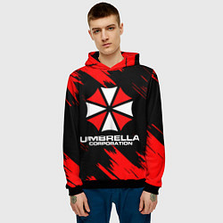 Толстовка-худи мужская Umbrella Corporation, цвет: 3D-черный — фото 2