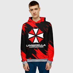 Толстовка-худи мужская Umbrella Corporation, цвет: 3D-меланж — фото 2