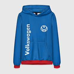 Толстовка-худи мужская Volkswagen, цвет: 3D-красный