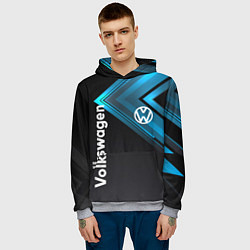 Толстовка-худи мужская Volkswagen, цвет: 3D-меланж — фото 2