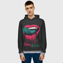 Толстовка-худи мужская Falling in Reverse, цвет: 3D-меланж — фото 2