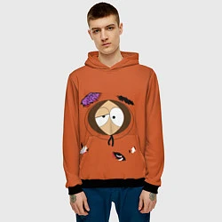 Толстовка-худи мужская South Park Dead Kenny, цвет: 3D-черный — фото 2