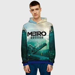 Толстовка-худи мужская METRO EXODUS, цвет: 3D-синий — фото 2
