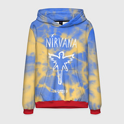 Толстовка-худи мужская NIRVANA, цвет: 3D-красный