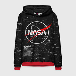 Толстовка-худи мужская NASA, цвет: 3D-красный