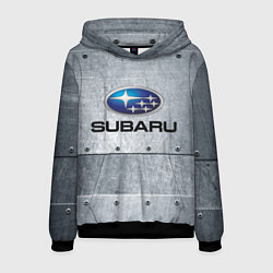 Толстовка-худи мужская SUBARU, цвет: 3D-черный