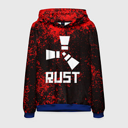 Толстовка-худи мужская RUST, цвет: 3D-синий