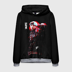 Толстовка-худи мужская BTS, цвет: 3D-меланж