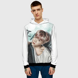 Толстовка-худи мужская BTS, цвет: 3D-черный — фото 2