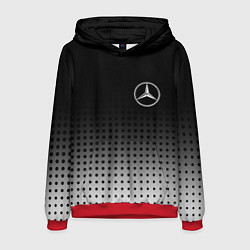 Толстовка-худи мужская Mercedes-Benz, цвет: 3D-красный