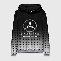 Толстовка-худи мужская Mercedes-Benz, цвет: 3D-меланж