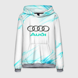 Толстовка-худи мужская Audi, цвет: 3D-меланж