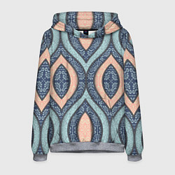 Толстовка-худи мужская Восточный орнамент, цвет: 3D-меланж